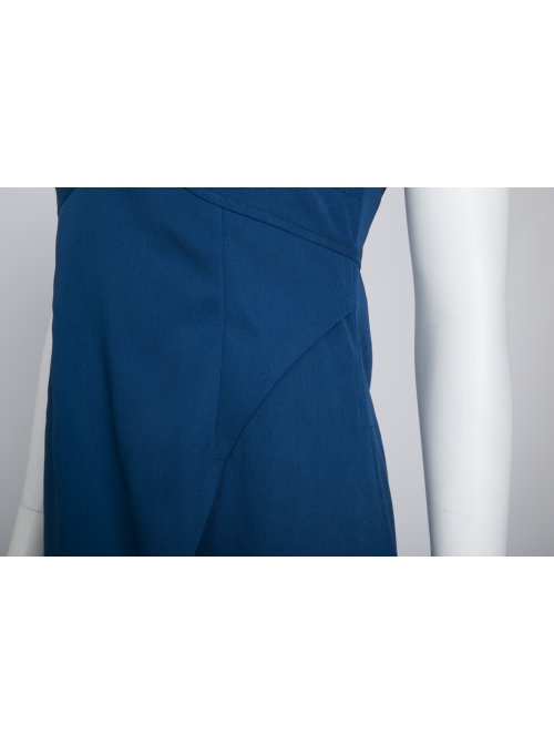 Game Of Thrones Dragon Mother Daenerys Targaryen Blue Sleeveless Dress Cosplay Costume
