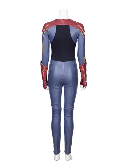 Captain Marvel Carol Danvers Movie Poster Version Halloween Cosplay Costume Bodysuit