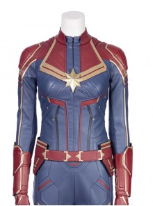 Captain Marvel Carol Danvers Movie Poster Version Halloween Cosplay Costume Vest