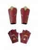 Captain Marvel Carol Danvers Movie Poster Version Halloween Cosplay Accessories Red Gloves And Wrist Guards
