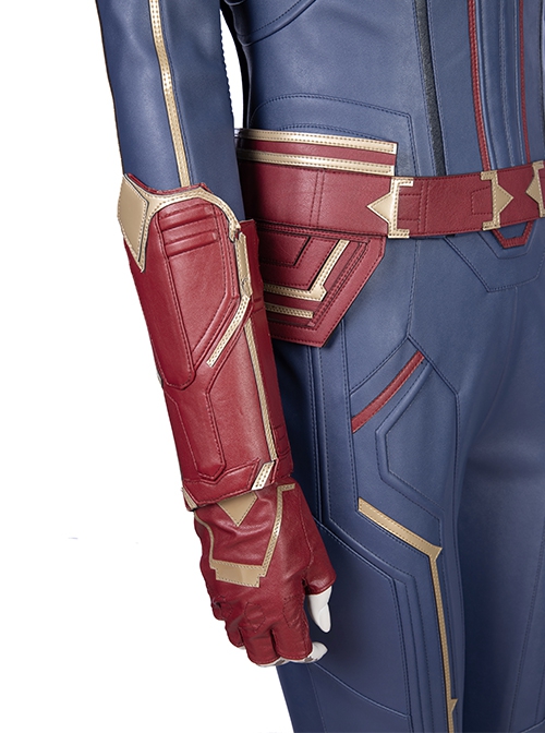 Captain Marvel Carol Danvers Movie Poster Version Halloween Cosplay Accessories Red Gloves And Wrist Guards