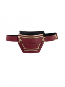 Captain Marvel Carol Danvers Movie Poster Version Halloween Cosplay Accessories Red Waistband