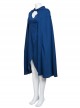 Game Of Thrones Dragon Mother Daenerys Targaryen Cosplay Costume Blue Hooded Cloak