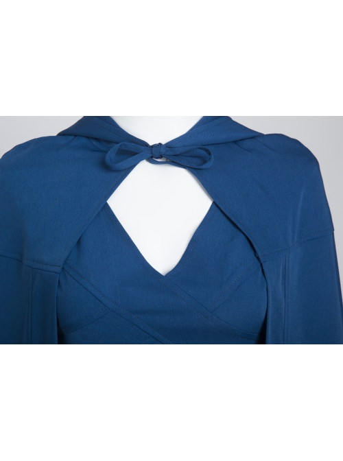 Game Of Thrones Dragon Mother Daenerys Targaryen Cosplay Costume Blue Hooded Cloak