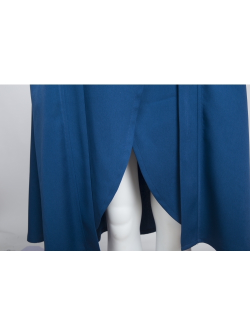 Game Of Thrones Dragon Mother Daenerys Targaryen Cosplay Costume Blue Hooded Cloak