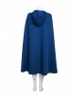Game Of Thrones Dragon Mother Daenerys Targaryen Cosplay Costume Blue Hooded Cloak