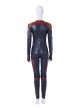 Captain Marvel Carol Danvers Red Version Battle Suit Halloween Cosplay Costume Bodysuit