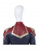 Captain Marvel Carol Danvers Red Version Battle Suit Halloween Cosplay Costume Vest