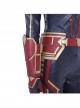 Captain Marvel Carol Danvers Red Version Battle Suit Halloween Cosplay Accessories Gloves And Wrist Guards
