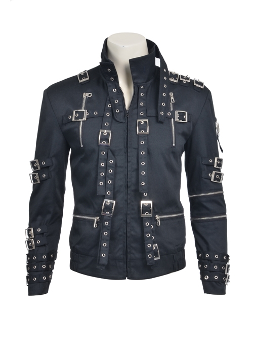 Michael Jackson Cosplay Costume Black Uniform Cloth Jacket