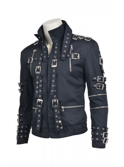 Michael Jackson Cosplay Costume Black Uniform Cloth Jacket