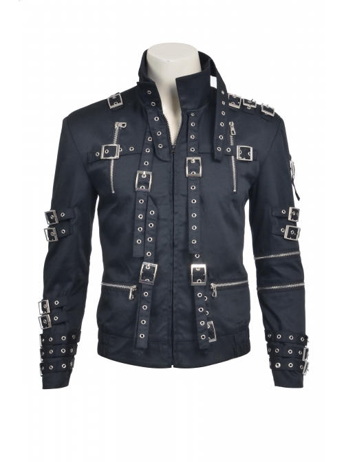 Michael Jackson Cosplay Costume Black Uniform Cloth Jacket