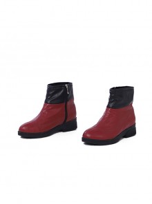 Captain Marvel Carol Danvers Red Version Battle Suit Halloween Cosplay Accessories Red Boots