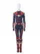 Captain Marvel Carol Danvers Red Version Battle Suit Halloween Cosplay Accessories Red Waistband