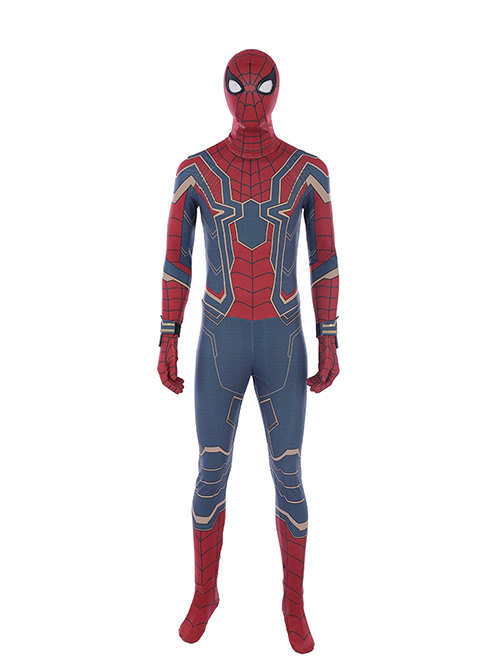 Avengers Infinity War Spider-Man Peter Parker Sock Cover Version Halloween Cosplay Costume Bodysuit