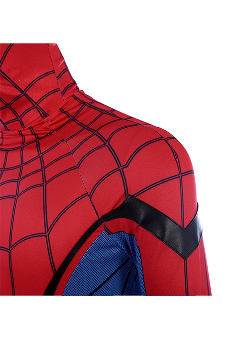 Spider-Man Homecoming Spider-Man Peter Parker Sock Covers Version Battle Suit Halloween Cosplay Costume Bodysuit