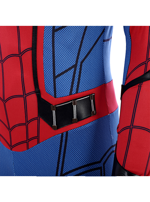 Spider-Man Homecoming Spider-Man Peter Parker Sock Covers Version Battle Suit Halloween Cosplay Costume Bodysuit