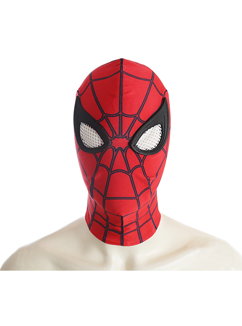 Spider-Man Homecoming Spider-Man Peter Parker Sock Covers Version Battle Suit Halloween Cosplay Accessories Red Headcover