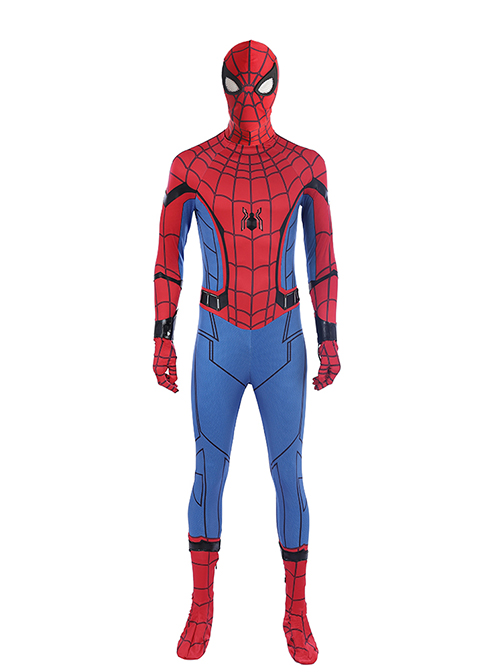 Spider-Man Homecoming Spider-Man Peter Parker Sock Covers Version Battle Suit Halloween Cosplay Accessories Red Headcover