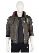 Cyberpunk 2077 Male Role Army Green Jacket Suit Halloween Cosplay Costume Army Green Jacket