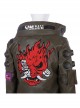 Cyberpunk 2077 Female Role Army Green Jacket Suit Halloween Cosplay Costume Army Green Jacket