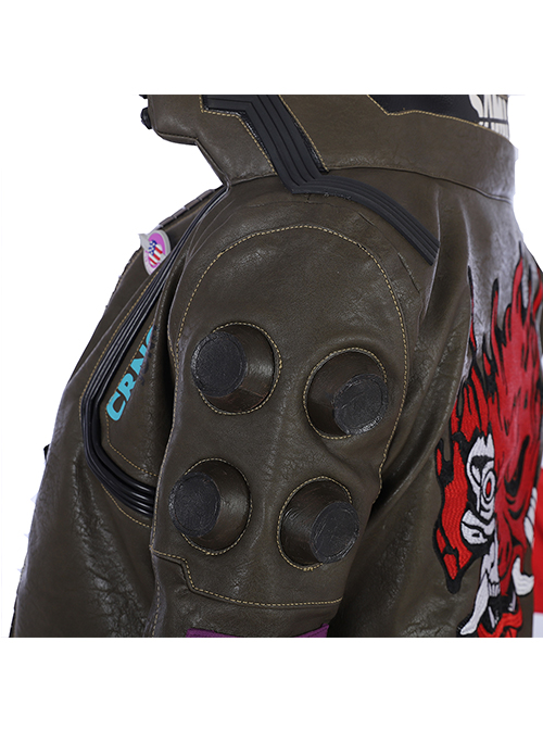 Cyberpunk 2077 Female Role Army Green Jacket Suit Halloween Cosplay Costume Army Green Jacket