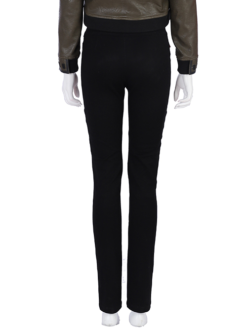 Cyberpunk 2077 Female Role Army Green Jacket Suit Halloween Cosplay Costume Black Trousers