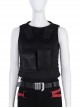 Cyberpunk 2077 Female Role Army Green Jacket Suit Halloween Cosplay Costume Vest And Underwear And Weapon Bags
