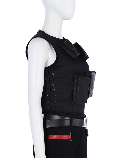 Cyberpunk 2077 Female Role Army Green Jacket Suit Halloween Cosplay Costume Vest And Underwear And Weapon Bags