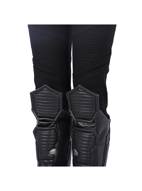 Cyberpunk 2077 Female Role Army Green Jacket Suit Halloween Cosplay Accessories Black Boots