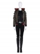 Cyberpunk 2077 Female Role Army Green Jacket Suit Halloween Cosplay Accessories Black Boots