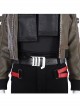 Cyberpunk 2077 Female Role Army Green Jacket Suit Halloween Cosplay Accessories Black Waistband