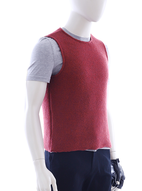 Devil May Cry 5 Nero Hooded Windbreaker Suit Halloween Cosplay Costume Red Sweater Vest