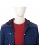 Devil May Cry 5 Nero Hooded Windbreaker Suit Halloween Cosplay Costume Blue Windbreaker