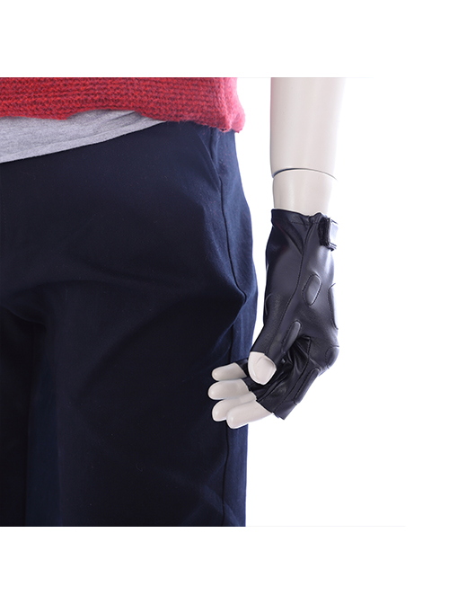 Devil May Cry 5 Nero Hooded Windbreaker Suit Halloween Cosplay Accessories Black Gloves