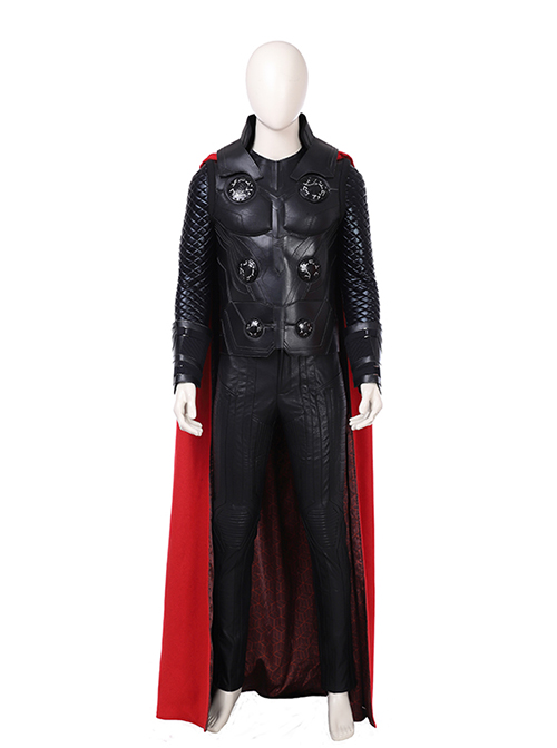 Avengers Infinity War Thor Thor Odinson Battle Suit Halloween Cosplay Costume Black Trousers