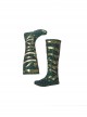 Aquaman Mera Green Scale Print Battle Suit Halloween Cosplay Accessories Green Boots