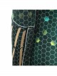 Aquaman Mera Green Scale Print Battle Suit Halloween Cosplay Accessories Green Wrist Guards And Gloves