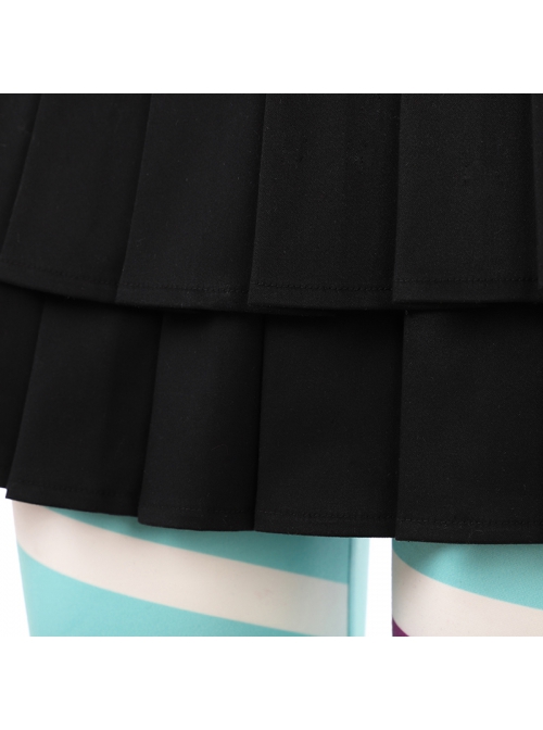 Ralph Breaks The Internet Vanellope Von Schweetz Halloween Cosplay Costume Black Skirt