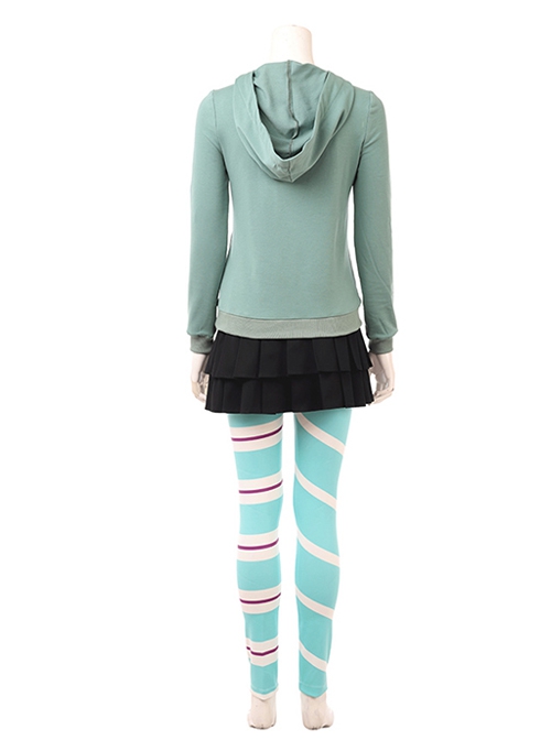 Ralph Breaks The Internet Vanellope Von Schweetz Halloween Cosplay Costume Black Skirt