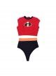 The Incredibles 2 Helen Parr Halloween Cosplay Costume Bodysuit And Briefs
