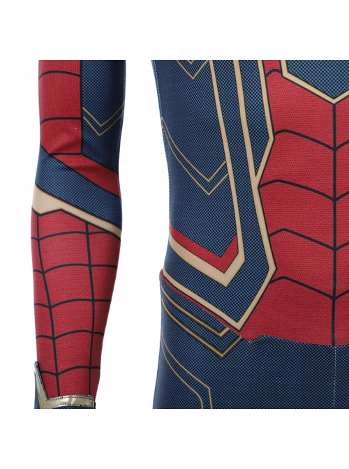 Avengers Infinity War Spider-Man Battle Suit Halloween Cosplay Costume Bodysuit With Boots
