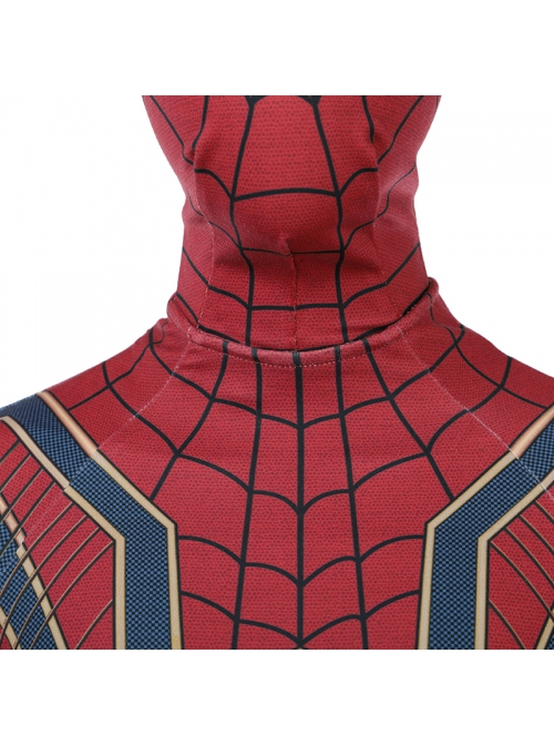 Avengers Infinity War Spider-Man Battle Suit Halloween Cosplay Costume Bodysuit With Boots