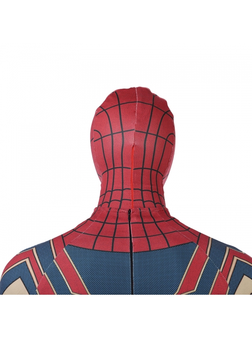 Avengers Infinity War Spider-Man Battle Suit Halloween Cosplay Accessories Red Headcover