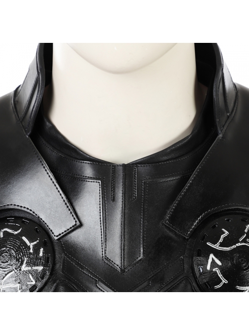 Avengers Infinity War Thor Thor Odinson Black Vest Suit Halloween Cosplay Costume Black Vest And Shoulder Armor