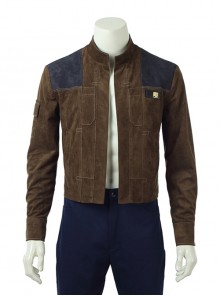 Star Wars Han Solo Brown Jacket Suit Halloween Cosplay Costume Brown Jacket