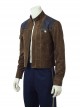 Star Wars Han Solo Brown Jacket Suit Halloween Cosplay Costume Brown Jacket