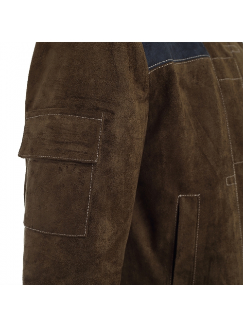 Star Wars Han Solo Brown Jacket Suit Halloween Cosplay Costume Brown Jacket