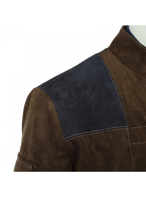Star Wars Han Solo Brown Jacket Suit Halloween Cosplay Costume Brown Jacket