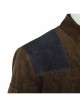 Star Wars Han Solo Brown Jacket Suit Halloween Cosplay Costume Brown Jacket